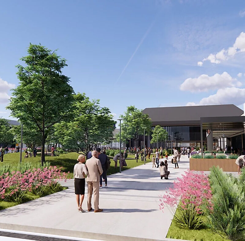 Rending of green space at Yorktown Center